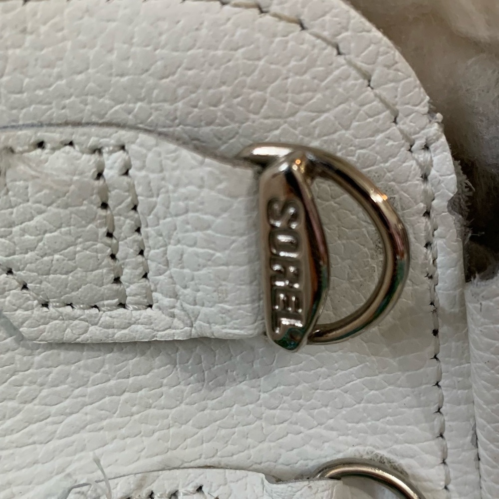 ❄️ SALE ❄️ Sorel Manitou White Leather Snow Boots - Picture 9 of 16